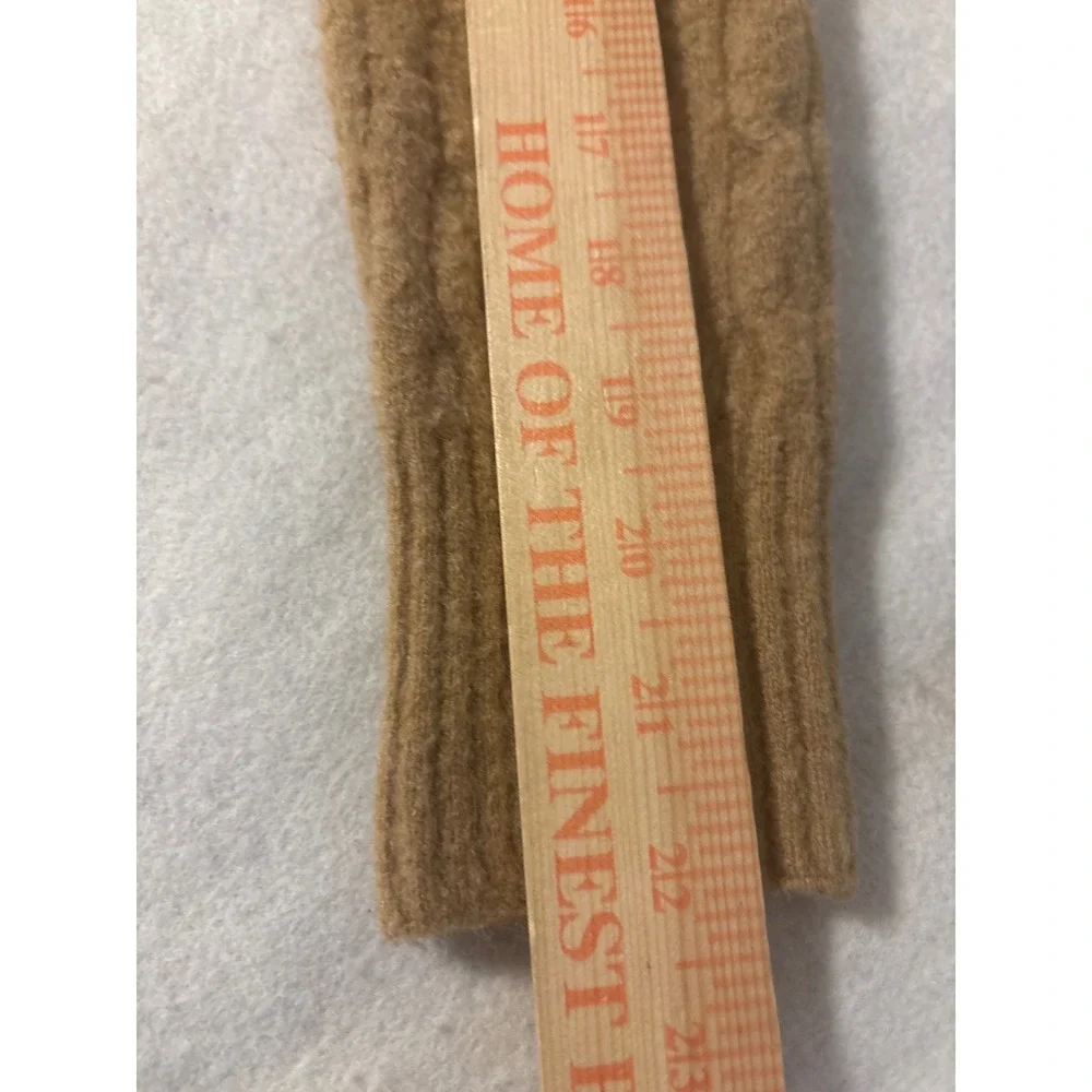 J.Crew‎ Extra-Soft Cable Knit Mock Neck Sweater Camel Brown Womens Small